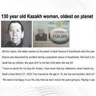 Nascut in acelasi an cu Einstein. Sahan Dosova implineste astazi 130 de ani