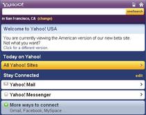 Yahoo! pentru telefoanele mobile, disponibil in 17 tari si pentru peste 400 de terminale