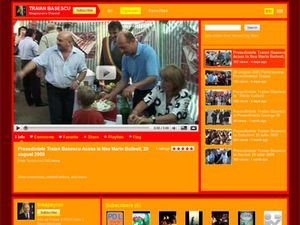 Traian Basescu are canal pe Youtube