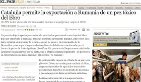 El Pais: Catalonia permite exportul unor pesti contaminati cu mercur in Romania