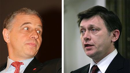 Basescu, Antonescu si Geoana se vor confrunta vineri la Parlament