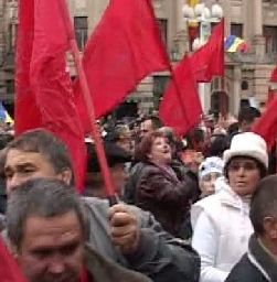 Sustinatorii PSD si PD-L s-au injurat si s-au batut in centrul Timisoarei