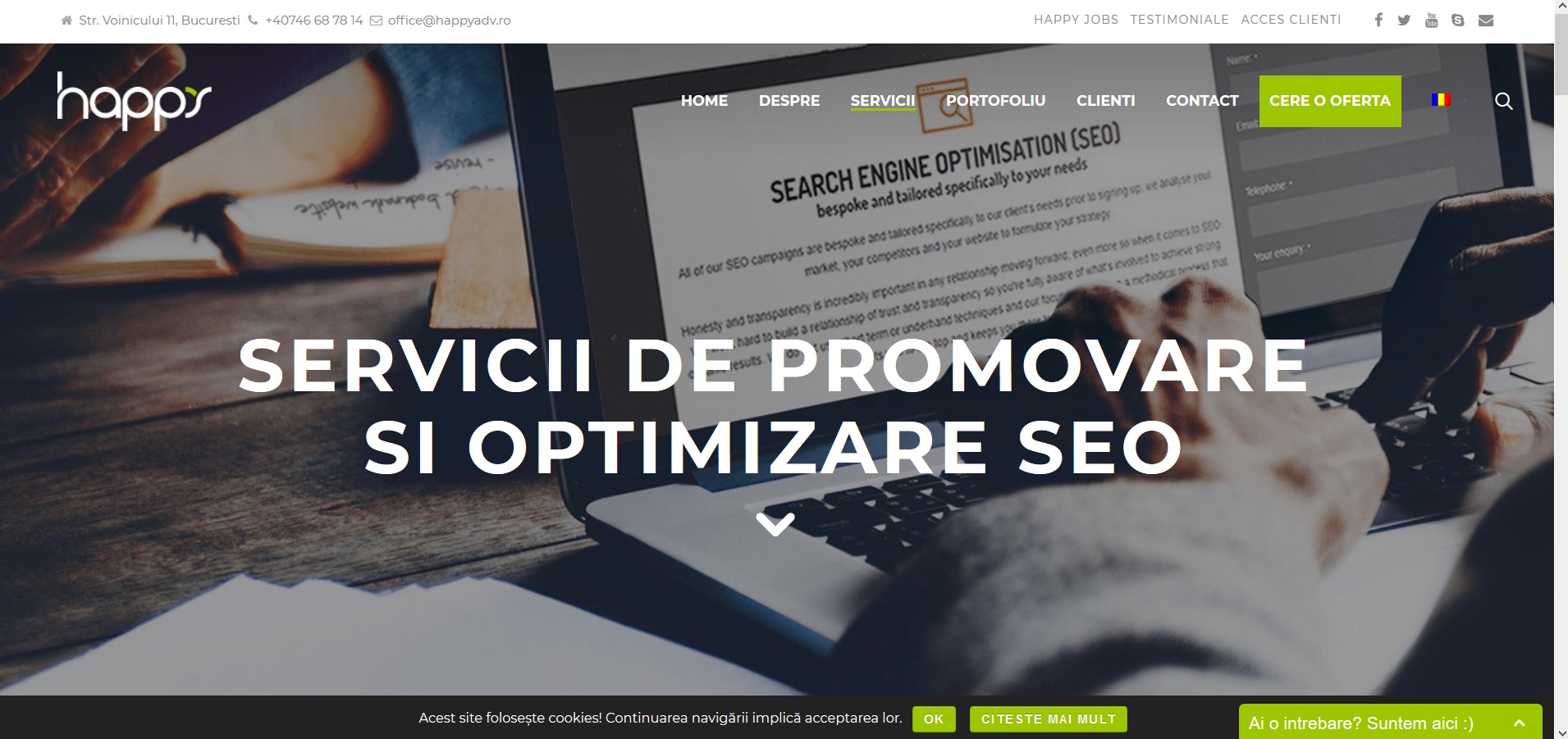 Happy Advertising ? Agentie Web Full Service - Cea mai buna alegere cand vine vorba de servicii de promovare si optimizare SEO si numai.