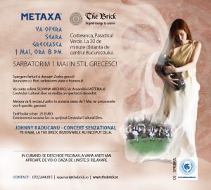 1 Mai in stil grecesc la The Brick Restaurant & Lounge