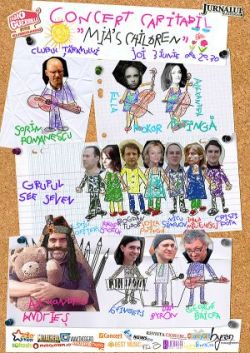 Alexandru Andries, Dan si 6Fingers de la trupa byron, grupul See Seven, Sorin Romanescu, George Baicea, Elena Bokor si Alexandra Potanga se strang pentru Copiii Miei