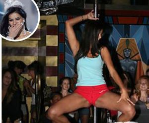 Rima Fakih, noua Miss SUA, surprinsa in timp ce facea striptease