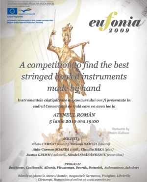 Eufonia 2009 - concert de gala pe 5 Iunie la Ateneul Roman