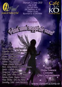 Visul unei nopti de vara de W. Shakespeare la Cafe DeKo