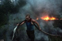 Incendiile din Rusia au ajuns la Cernobil