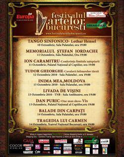 S-au pus in vanzare biletele pentru Festivalul Artelor Bucuresti