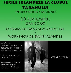 Serile irlandeze la Clubul Taranului Roman intr-o noua stagiune