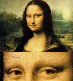 Codul lui Da Vinci: litere si cifre in ochii Mona Lisei