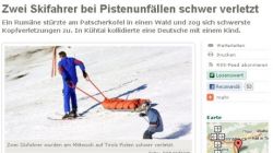 Ziarul austriac Tiroler Tageszeitung scrie despre accidentul lui Serban Huidu