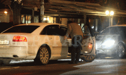 Gigi Becali si Cristi Borcea, intalnire pe ascuns in parcarea unei cafenele