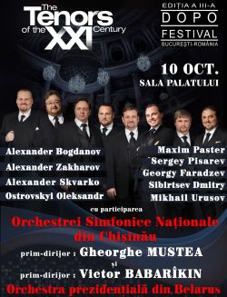 Tenors of the 21st Century: voci divine la Sala Palatului 10 octombrie 2011