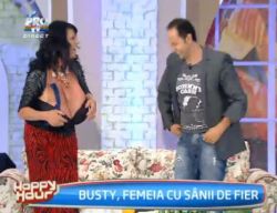 Susan Sikes, femeia cu cei mai puternici sani din lume, a venit la Happy Hour