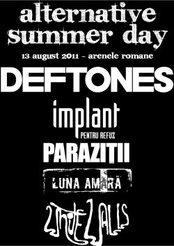 Biletele la concertul Deftones disponibile la pretul de 90 de ron pana pe 31 iulie