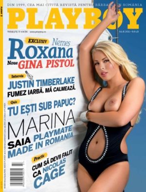 Marylin Monroe de Romania, Roxana Nemes, pozeaza in Playboy