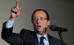 Francois Hollande, candidatul Partidului Socialist Francez la prezidentialele din 2012