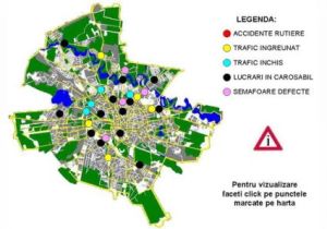 Harta virtuala a traficului din Bucuresti