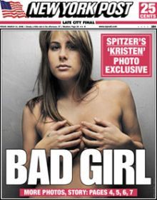 Oferta Hustler: 1 milion de dolari Alexandrei Ashley, prostituata care l-a demis pe Eliot Spitzer