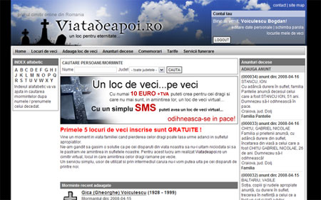 Primul cimitir online din Romania!