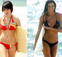 Rumer Willis o concureaza in bikini pe Demi Moore