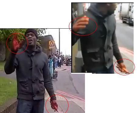 Atacul din Woolwich - o mare farsa?! Sangele de pe maini facut pe calculator- VEZI FILMAREA REALA