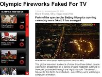 Artificiile de la ceremonia de deschidere a Olimpiadei, falsificate pentru televiziune