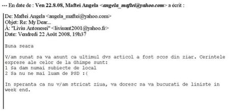 Cenzura pe criterii politice la Ghimpele de Iasi: 