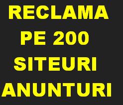 Postam anuntul dvs pe 200 siteuri