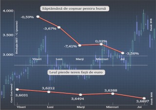Nota de plata a crizei din SUA: bursa cade, leul scade si ne asteapta dobanzi mai mari