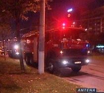 Un incendiu a distrus sediul unei banci din centrul Capitalei