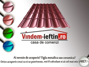 Acoperis complet tigla ceramica sau metalica ,sistem pluvial
