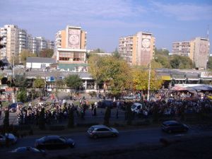 Un cortegiu funerar a blocat bulevardul Iuliu Maniu
