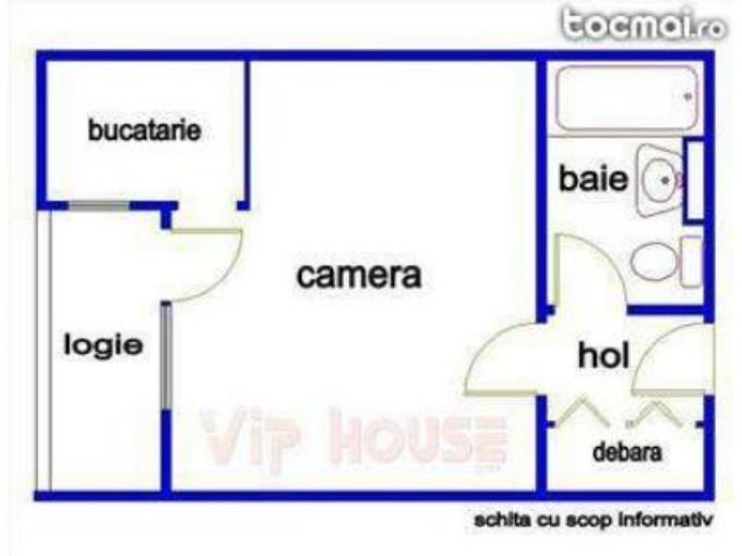 Racovita - Turnu-Magurele, garsoniera et.5 din 9, cf.1-Sdc