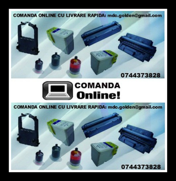 Cartuse toner, cerneala si riboane ptr. imprimante, multifunctionale, copiatoare, faxuri si masini de scris.