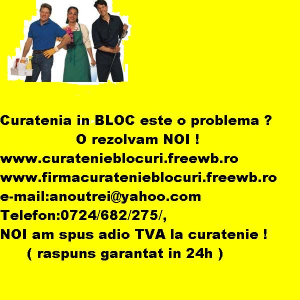 Servicii Curatenie Blocuri 0724 682 275