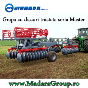 Grapa cu discuri tractata seria Master BD-048, Madara Group