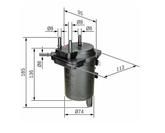 Filtru benzina  MGC1682
