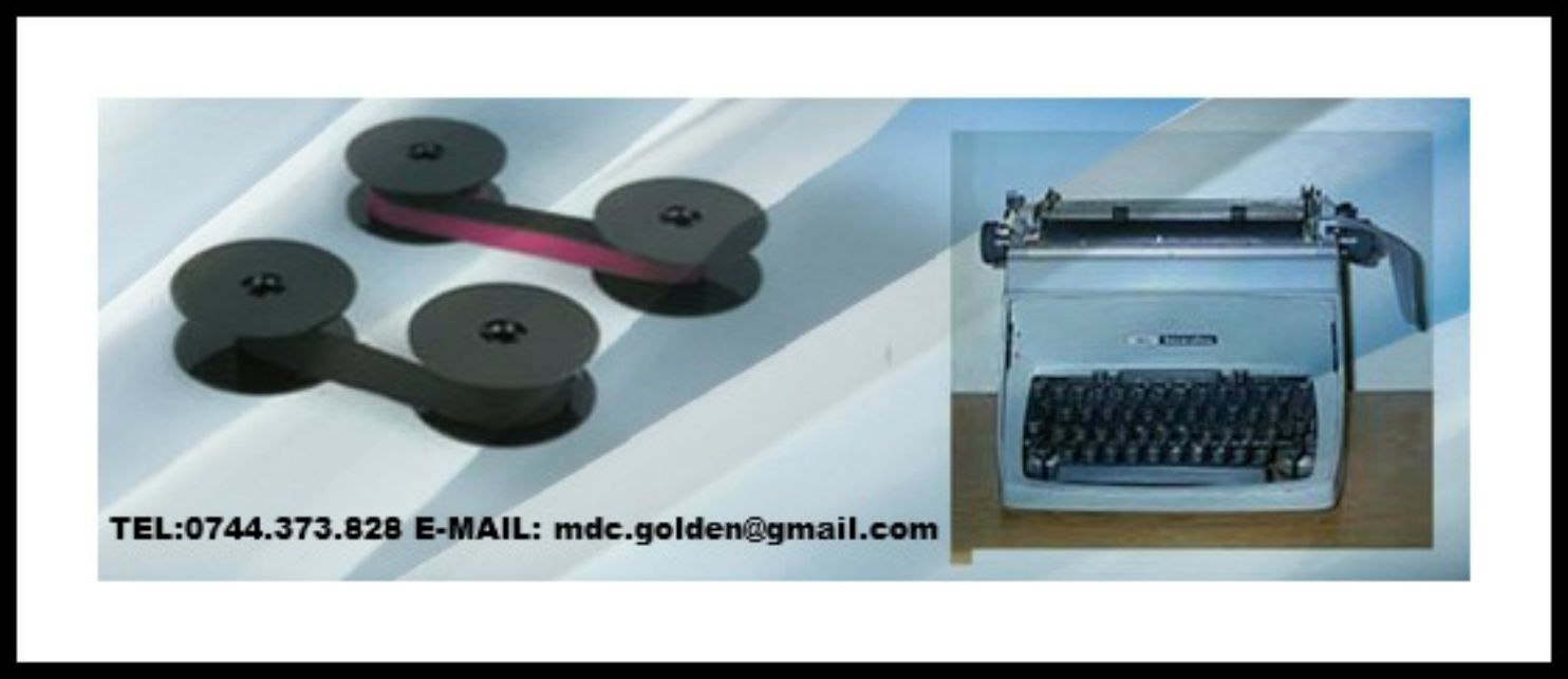 Banda tusata masina de scris, masina de calcul, imprimanta matriciala.