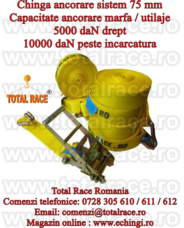 Sufe de ancorare/legare transport marfa 10 tone 8 metri