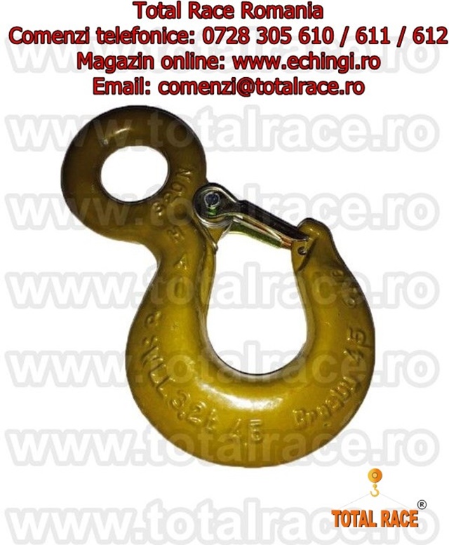 Carlig de ridicat sarcini cu ochi si siguranta Crosby 1,6 tone