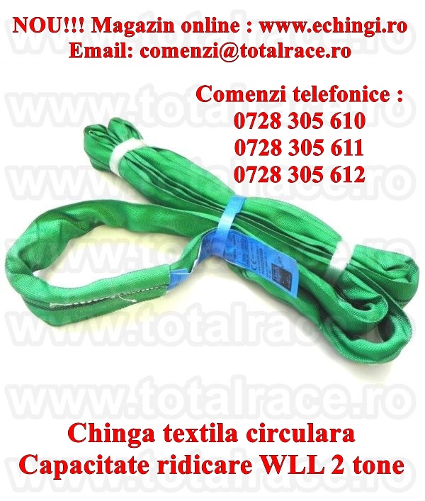 Chinga textila ridicare circulara 2 tone 6 metri
