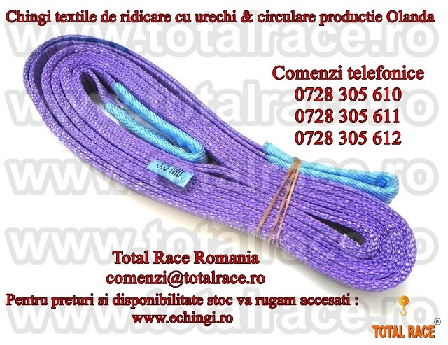 Chingi textile de ridicare pentru macarale turn