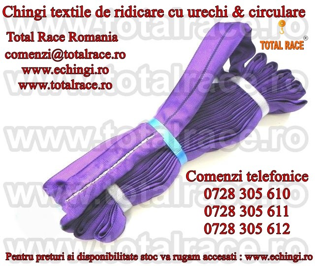 Chingi textile de ridicare pentru macarale turn