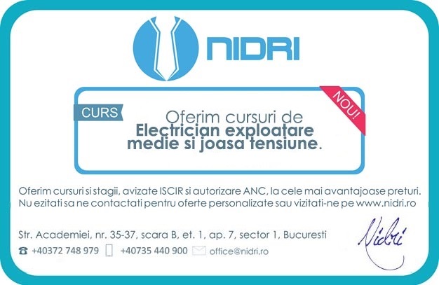 Curs ELECTRICIAN