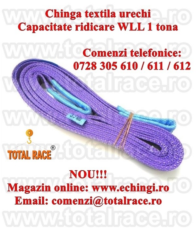 Sufe ridicare textile urechi 1 tona 10 metri