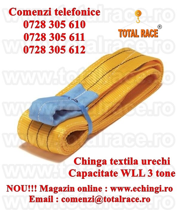 Sufe ridicare textile urechi 3 tone 10 metri