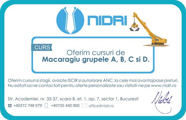 cursuri macaragiu